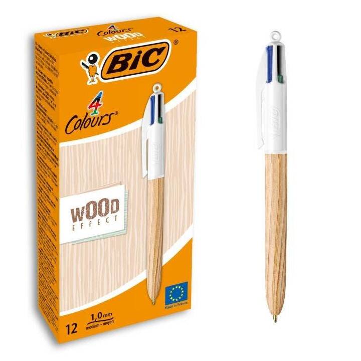 BIC Kugelschreiber Wood Effect (Mehrfarbig)