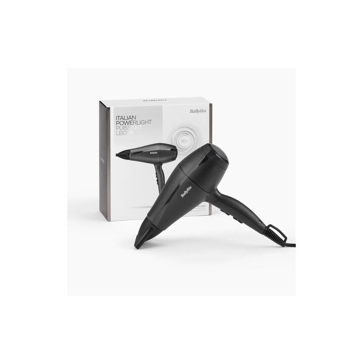 BABYLISS Power Super Light Pro 5910CHE (2000 W, Noir mat)
