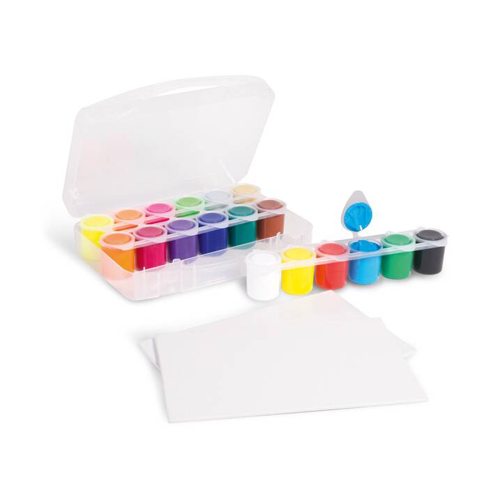 MOROCOLOR ITALIA Couleur acrylique Set (18 x 25 ml, Multicolore)