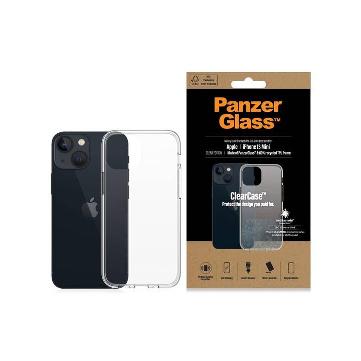 PANZERGLASS Backcover ClearCase AB (iPhone 13 mini, Transparent)