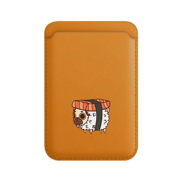 EG Support pour cartes MagSafe (iPhone 13 Pro Max, iPhone 12 Mini, iPhone 14 Pro Max, iPhone 13, iPhone 12, iPhone 12 Pro Max, iPhone 14 Plus, iPhone 12 Pro, iPhone 14, iPhone 13 Pro, iPhone 13 mini, iPhone 14 Pro, Sushi, Orange)
