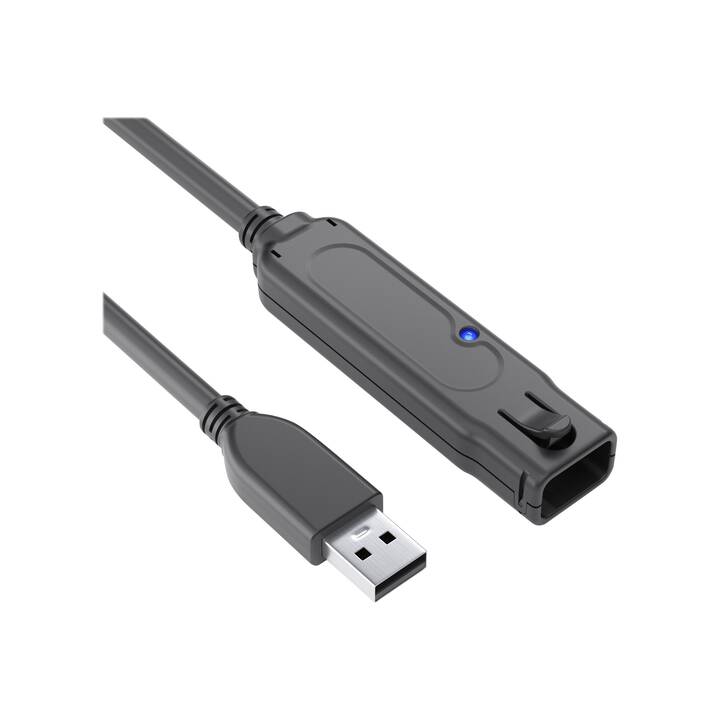 PURELINK Verlängerungskabel DS3100-150 (USB / USB, Schwarz)