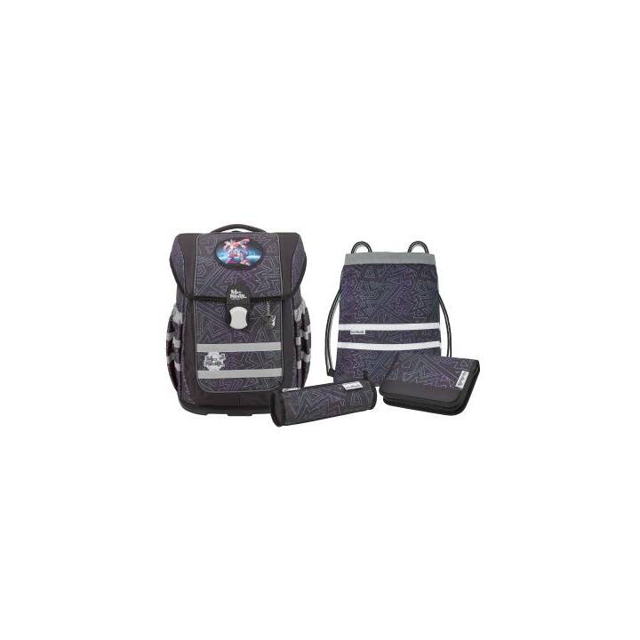 MCNEILL Schulranzen Set Ergo Complete Tron (20 l, Dunkelgrau, Schwarz, Blau, Weiss)