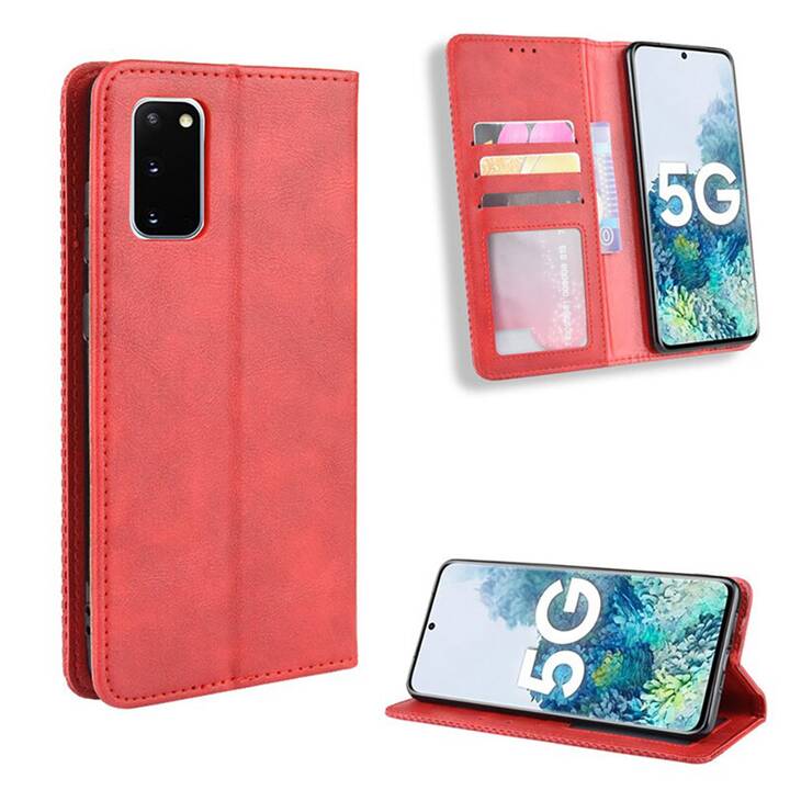 EG Mornrise custodia a portafoglio per Samsung Galaxy S20 6.2" 2020 - rossa