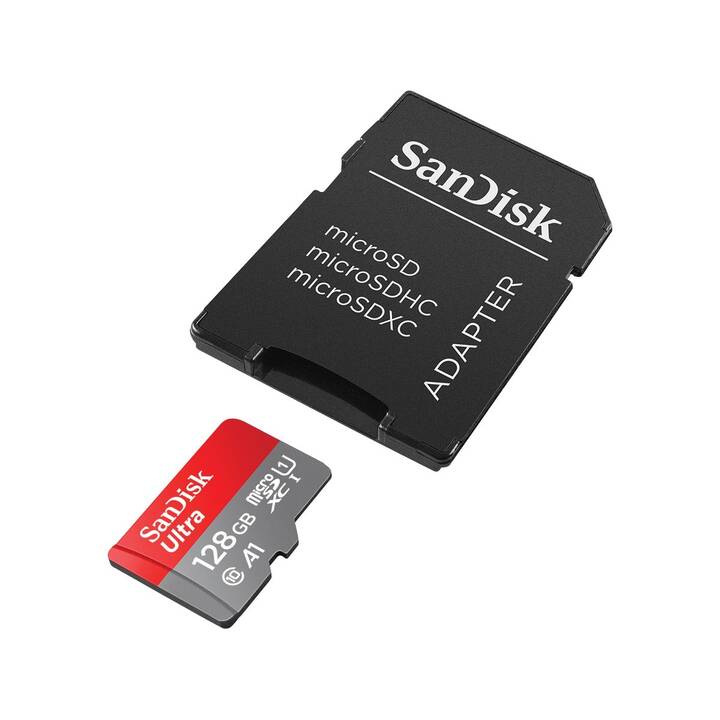 SANDISK MicroSDXC Ultra (Class 10, A1, 128 GB, 120 MB/s)