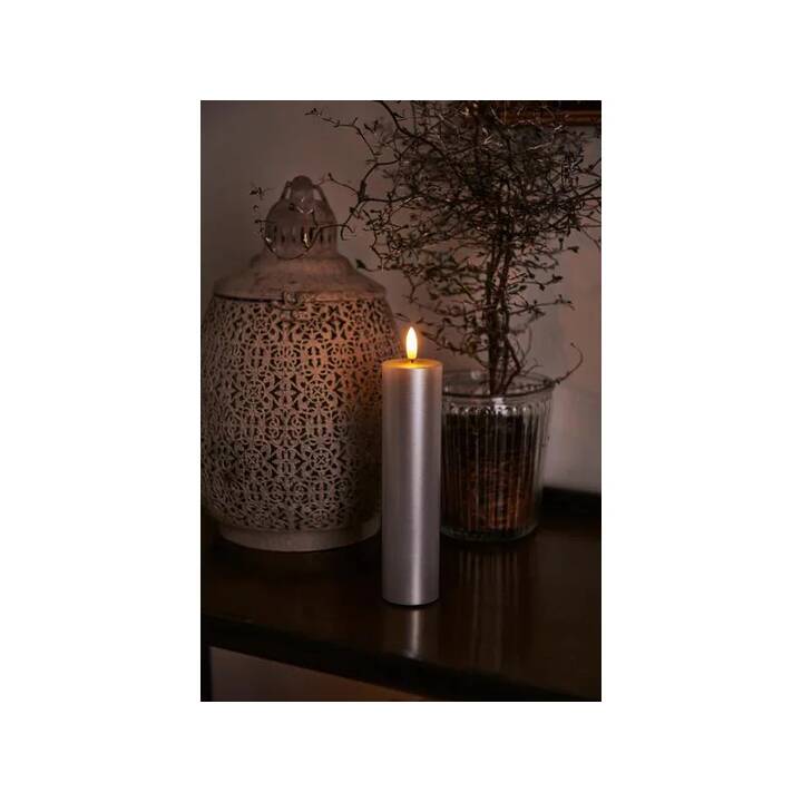 SIRIUS Sille Exclusive Candele LED (Argento)