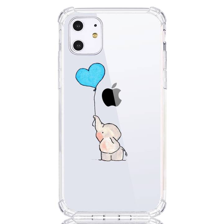 EG weiche TPU Hülle für iPhone 11 Pro 5.8" (2019) - transparent - Elefant
