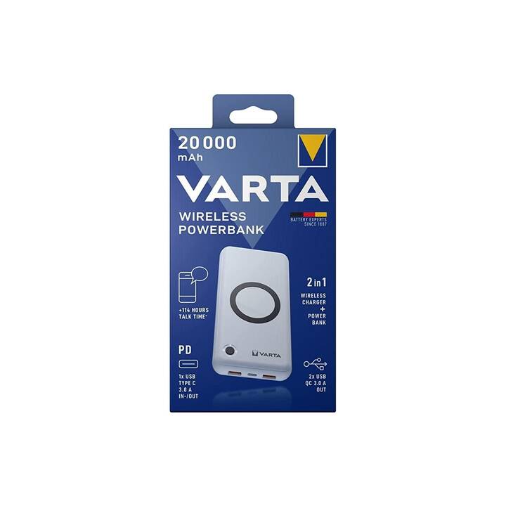 VARTA Wireless (20000 mAh, Quick Charge 3.0, Power Delivery)