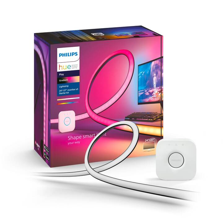 PHILIPS HUE Play Gradient Lightstrip 3x Starter Set LED Light-Strip (187.5 cm)