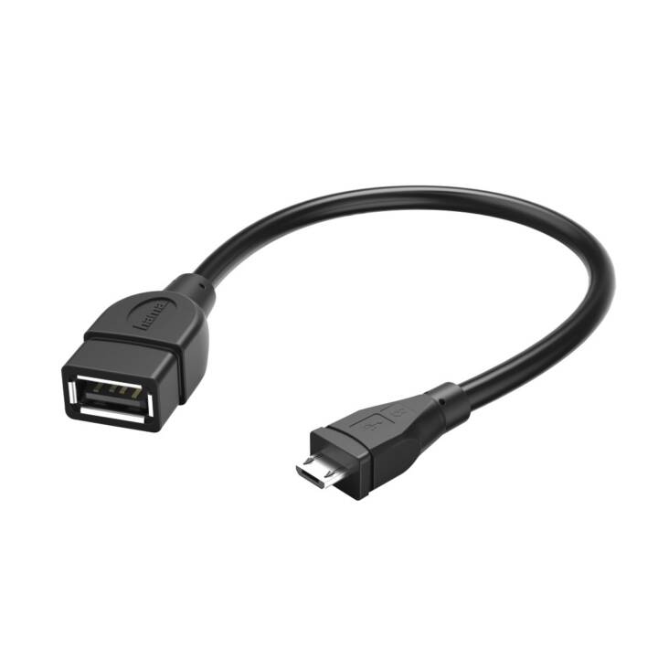 HAMA Cavo USB (MicroUSB di tipo B, USB 2.0 di tipo A, 0.15 m)