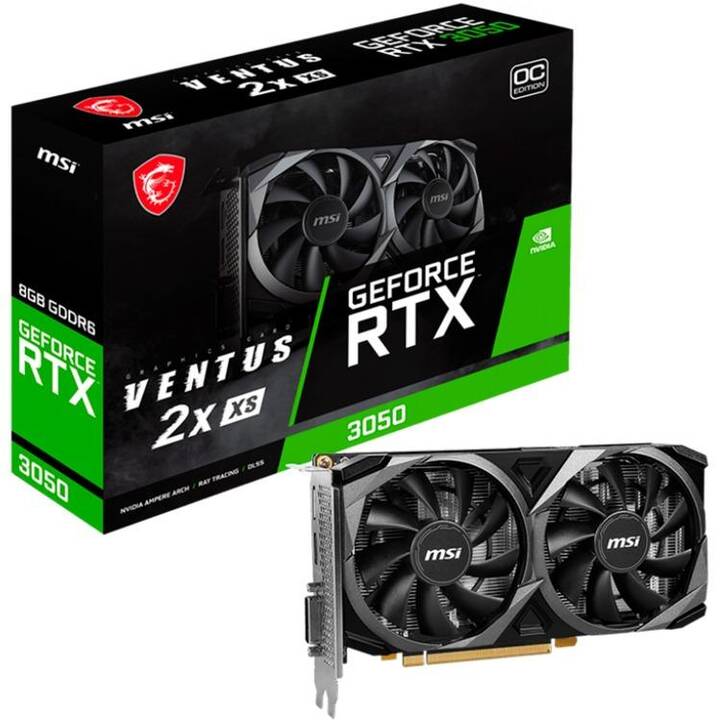 MSI Ventus 2X XS Nvidia GeForce RTX 3050 (8 GB)