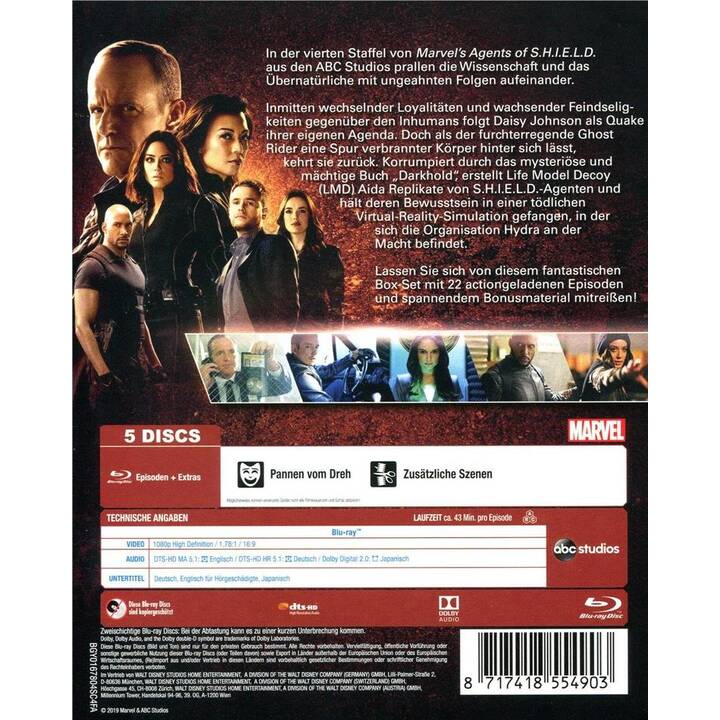 Agents of S.H.I.E.L.D. Saison 4 (EN, DE, JA)