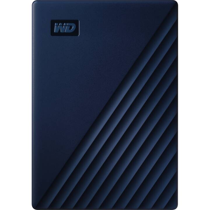 WD My Passport for Mac (USB Typ-A, 4 TB, Blau)