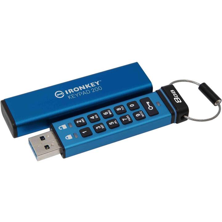 KINGSTON TECHNOLOGY IronKey Keypad 200 (8 GB, USB 3.0 di tipo A)