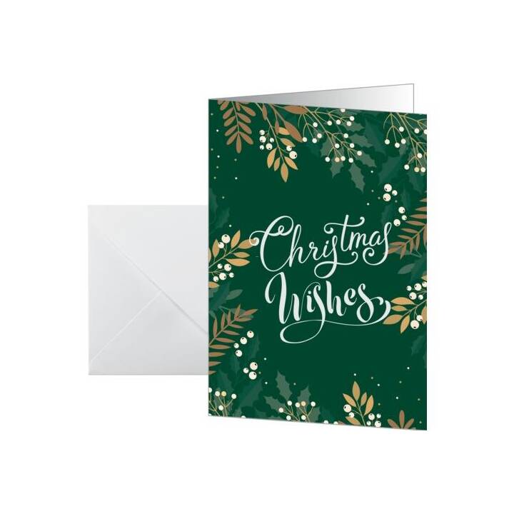 SIGEL Weihnachtskarte Christmas Wishes (Weihnachten / Advent, A6, Mehrfarbig)