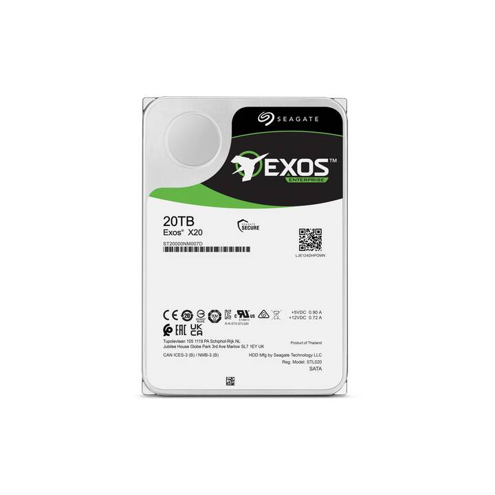 SEAGATE Exos X20 (SATA-III, 20 TB)