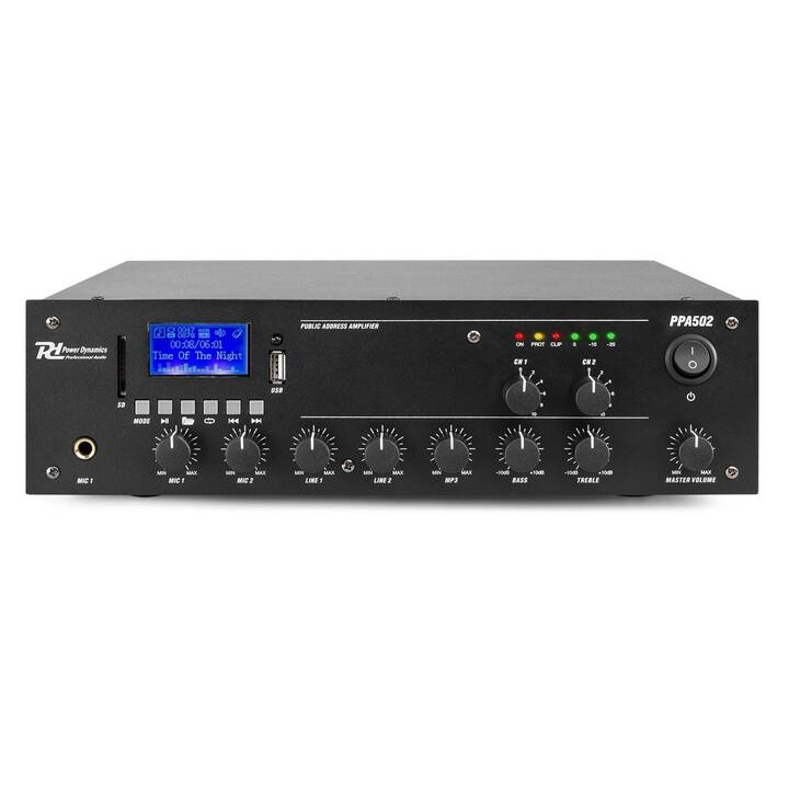 POWER DYNAMICS Pro PPA502 (Amplificateur de stereo, Noir)