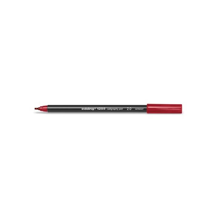 EDDING Calligraphy Crayon feutre (Rouge, 1 pièce)