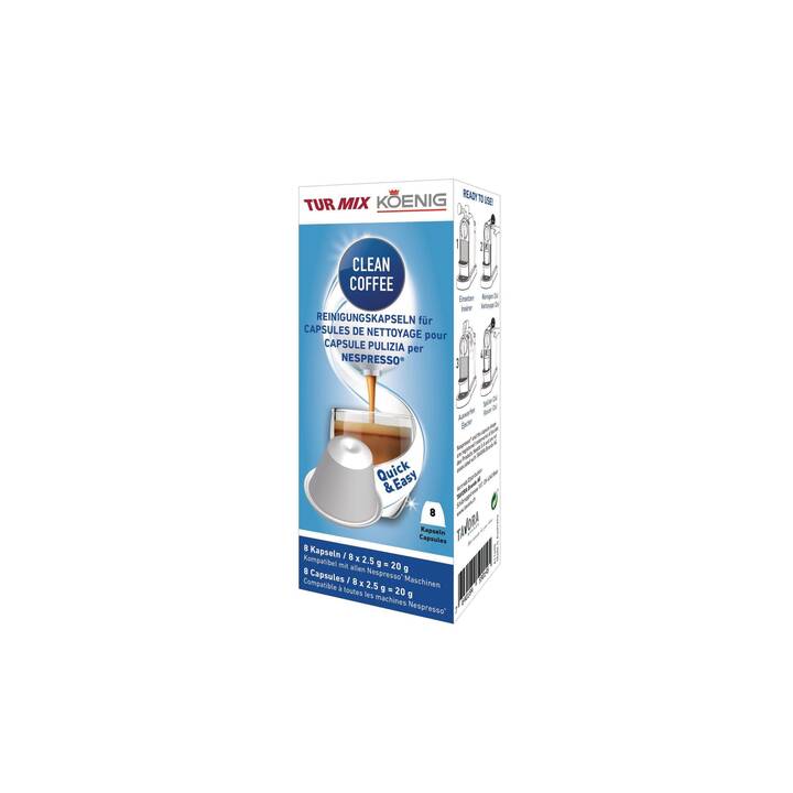 TURMIX Detergente per apparecchio Clean Coffee (8 x 50 g)