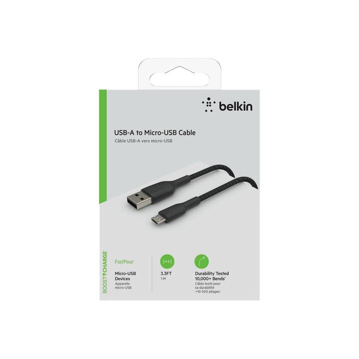 BELKIN Câble (MicroUSB de type B, USB 2.0 de type A, 1 m)