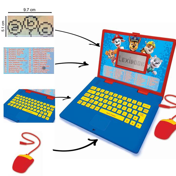 LEXIBOOK Computer portatile per bambini Paw Patrol (DE, EN)