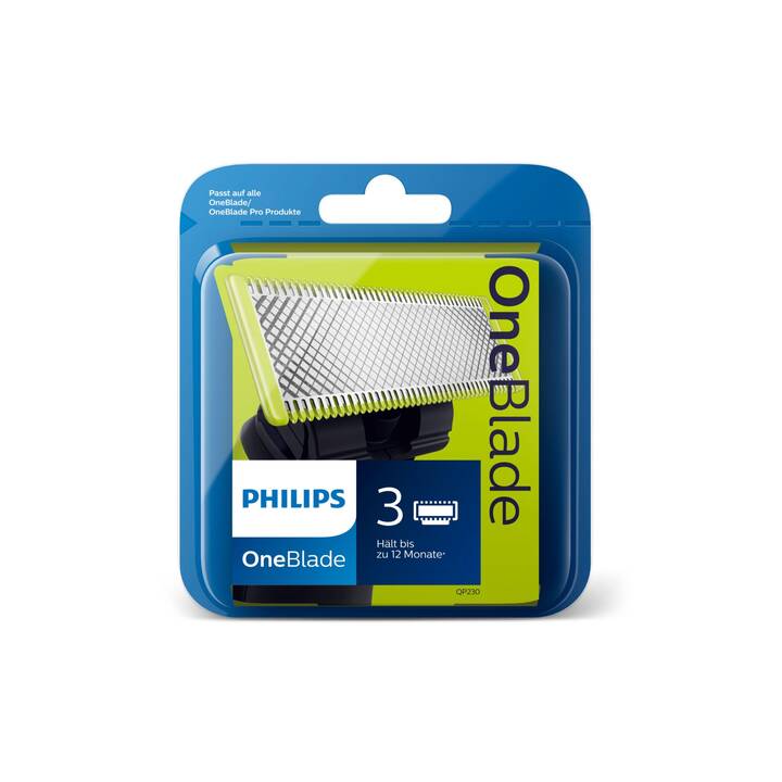 PHILIPS Scherkopf / -folie OneBlade QP230/50 (3 Stück) - Interdiscount