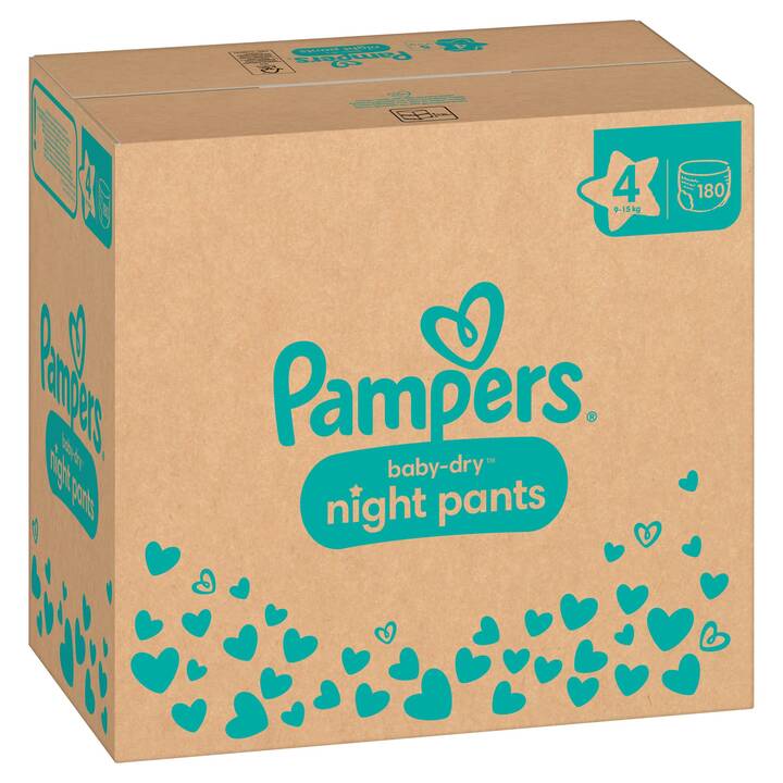 PAMPERS Baby-Dry Night Pants 4 (180 Stück)