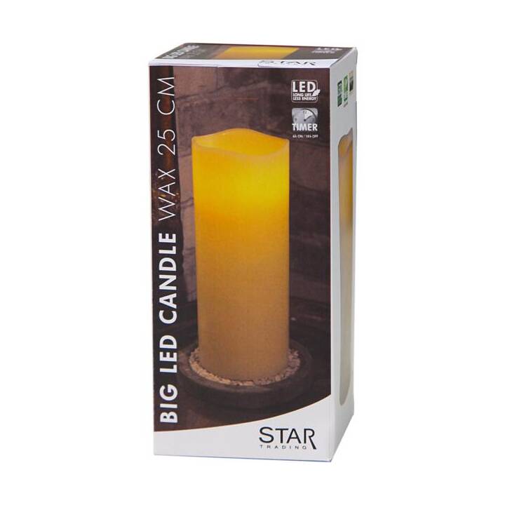 STAR TRADING Big Bougies LED (Ivoire)
