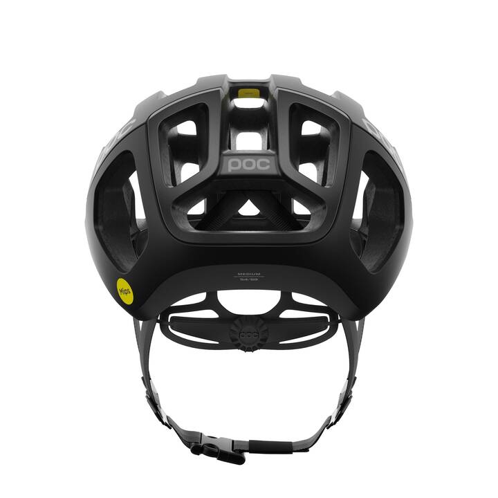 POC Casco da bici da corsa Ventral Air MIPS Uranium (L, Nero opaco)