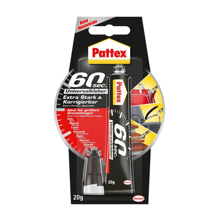 PATTEX Colle instantanée Universal Glue 60 Sek. (20 g)