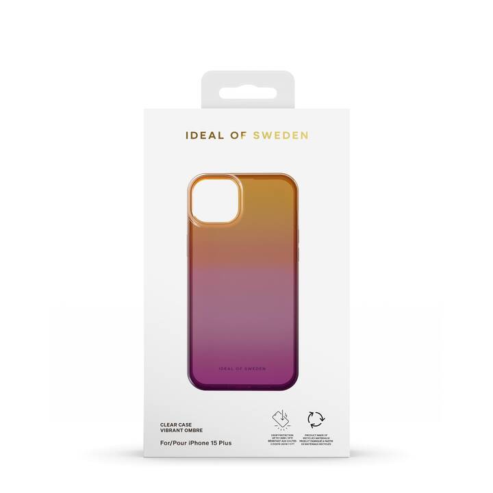 IDEAL OF SWEDEN Backcover Clear Vibrant Ombre (iPhone 15, iPhone 15 Plus, Bicolore, Rose, Orange)
