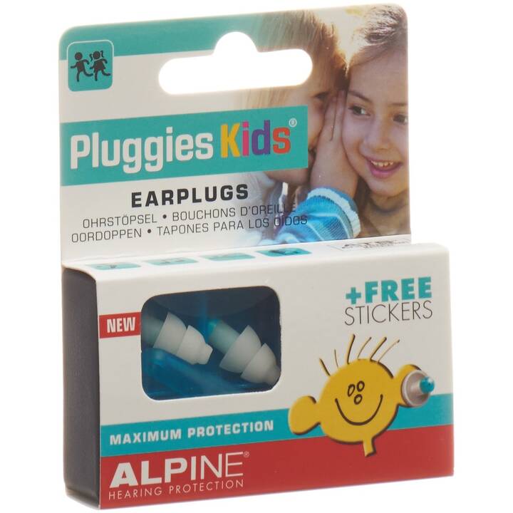 ALPINE Bouchons d’oreille Kids Pluggies (Bleu)