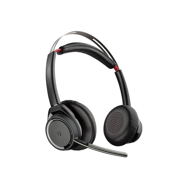 POLY Office Headset Voyager Focus UC (On-Ear, Kabellos, Schwarz)