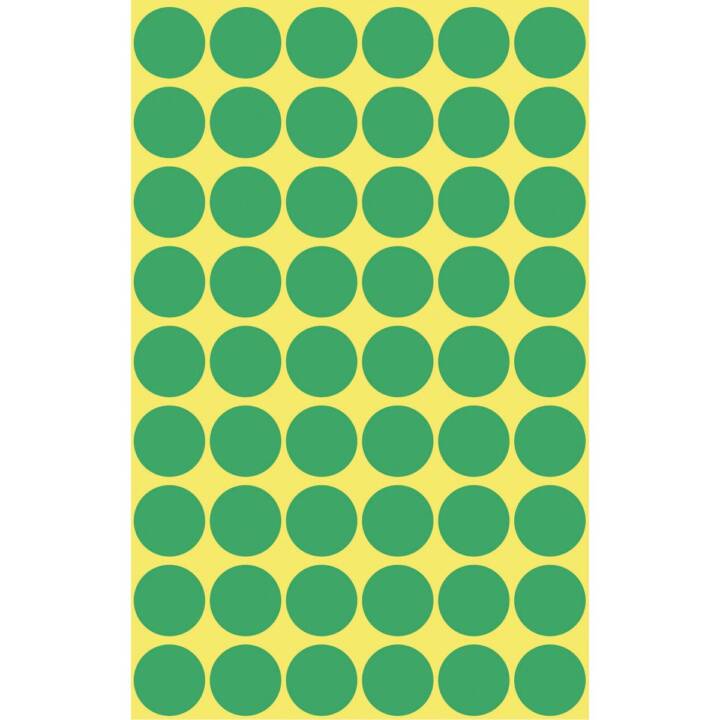 AVERY ZWECKFORM Sticker (Grün, 270 Stück)