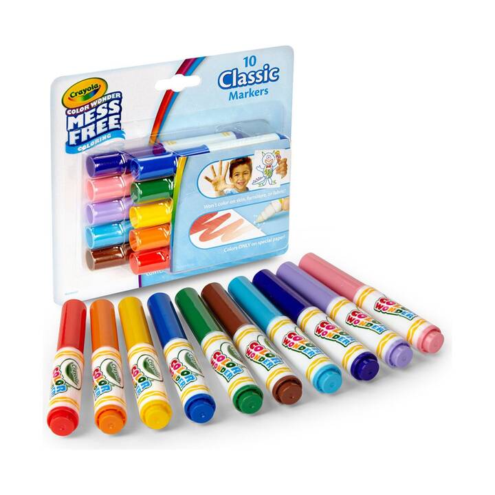CRAYOLA Crayon feutre (Multicolore, 10 pièce)