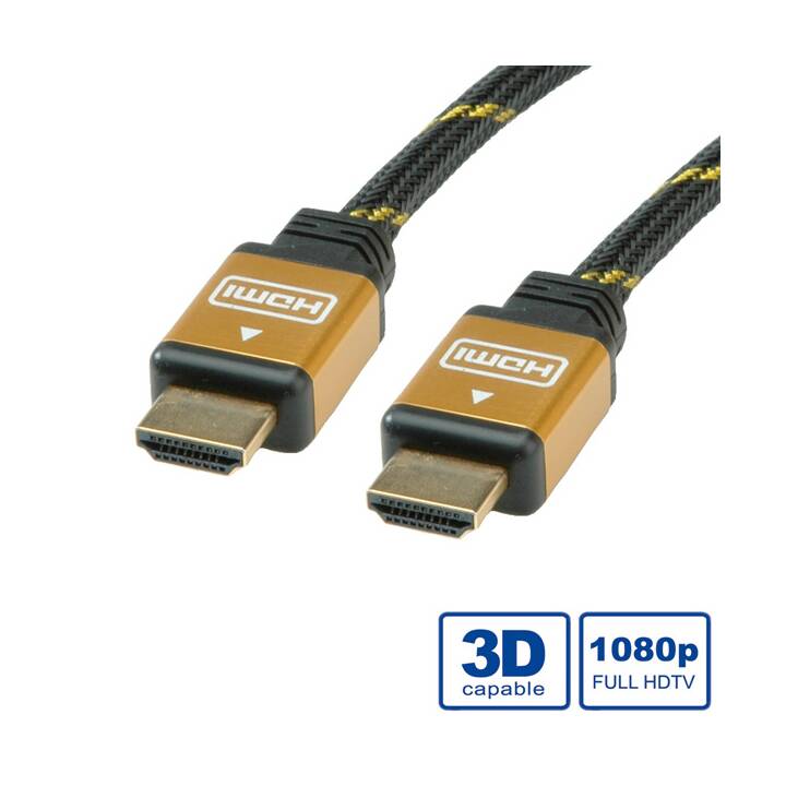 ROLINE HDMI mit Ethernetkabel - 1 m