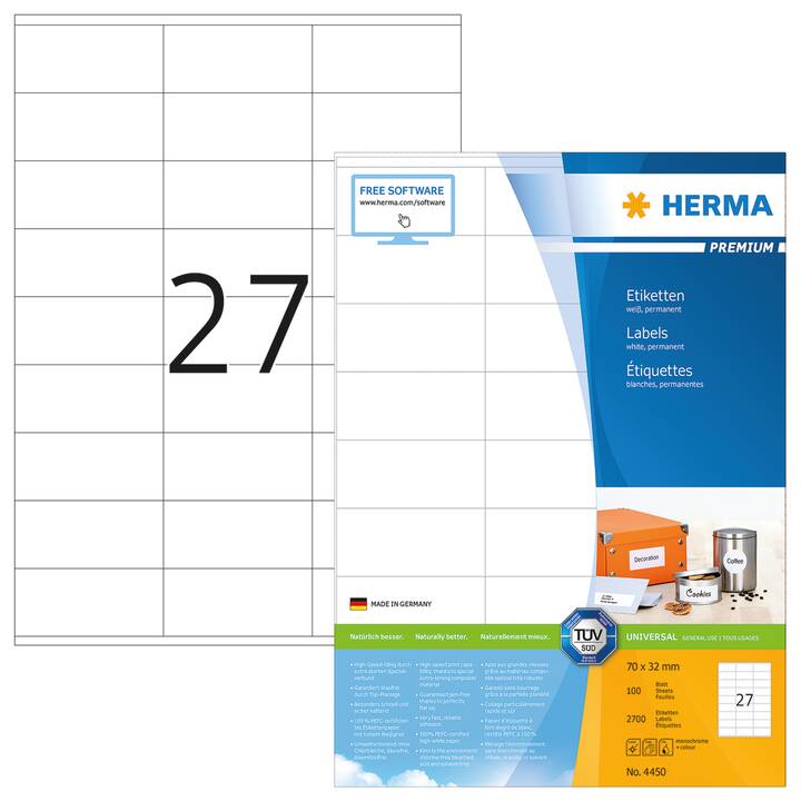 HERMA Premium (32 x 70 mm)