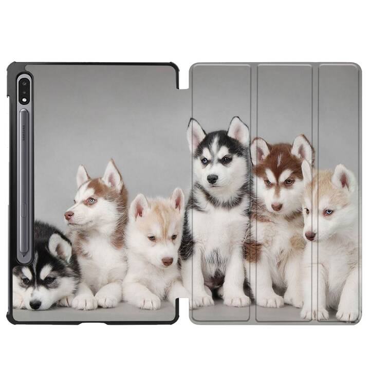 EG Hülle für Samsung Galaxy Tab S7 11" (2020) - Braun - Hunde