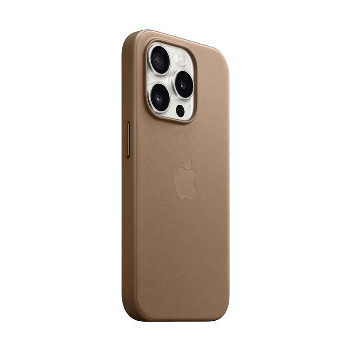 APPLE Backcover Fine Woven (iPhone 15 Pro, Braun)