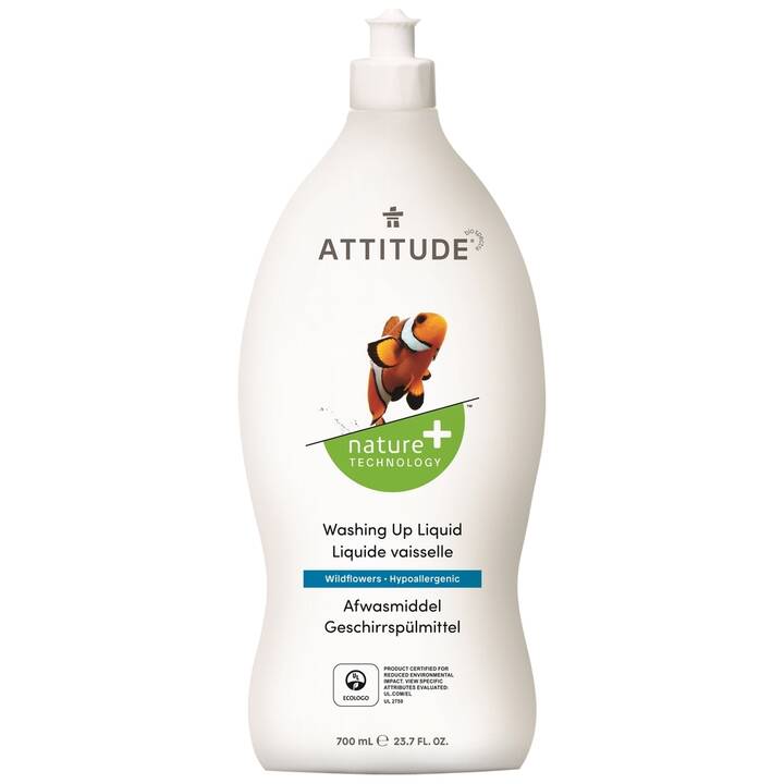 ATTITUDE Detersivo per stoviglie Nature + Technology (700 ml, Liquido)