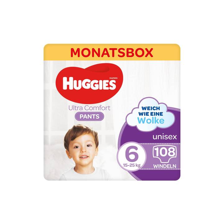 HUGGIES Ultra Comfort Pants 6 (Boîte mensuel, 108 pièce)