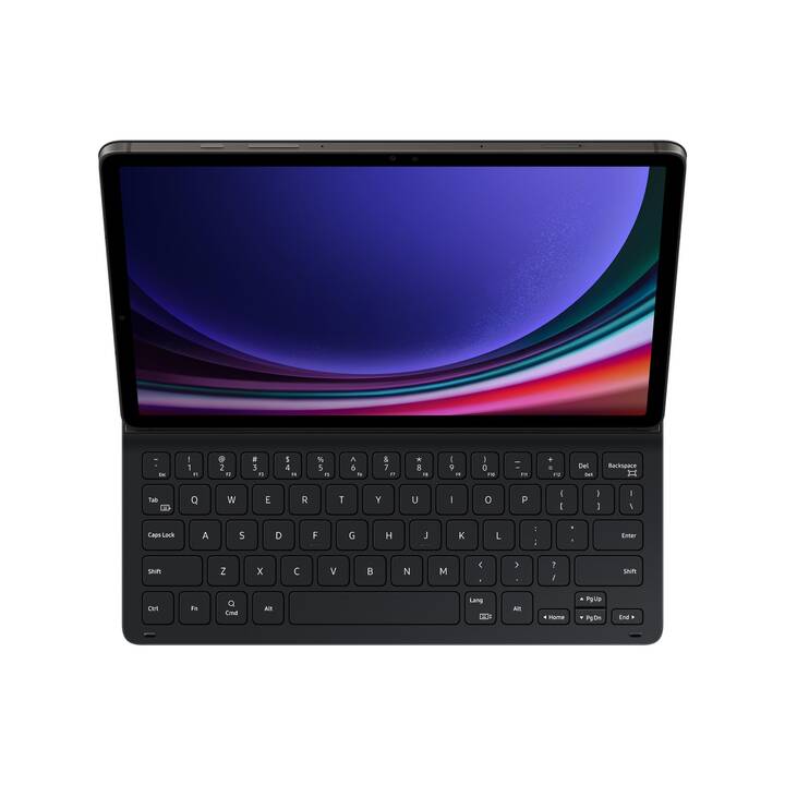 SAMSUNG Keyboard Slim Type Cover / Tablet Tastatur (11", Galaxy Tab S9, Galaxy Tab S9 FE, Schwarz)