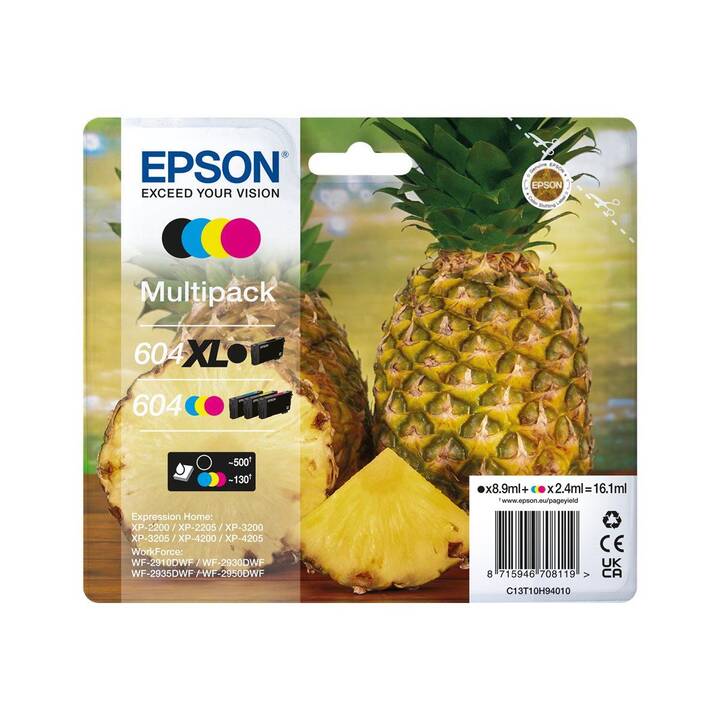EPSON 604 XL (Gelb, Schwarz, Magenta, Cyan, Multipack)