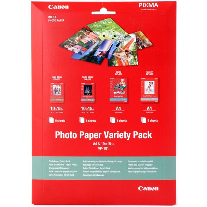 CANON Variety Pack Carta fotografica (20 foglio, A4, 260 g/m2)