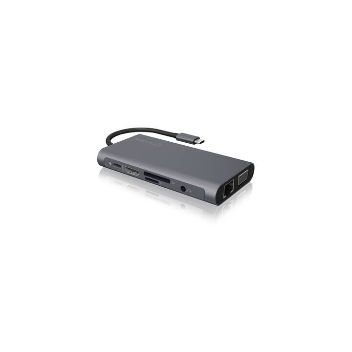 ICY BOX Stazione d'aggancio IB-DK4040-CPD (HDMI, VGA, 3 x USB 3.0 di tipo A)