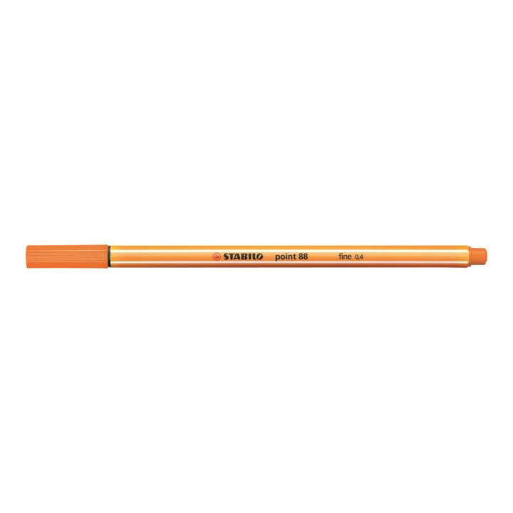STABILO Point 88 Fineliner (Orange, 1 Stück)