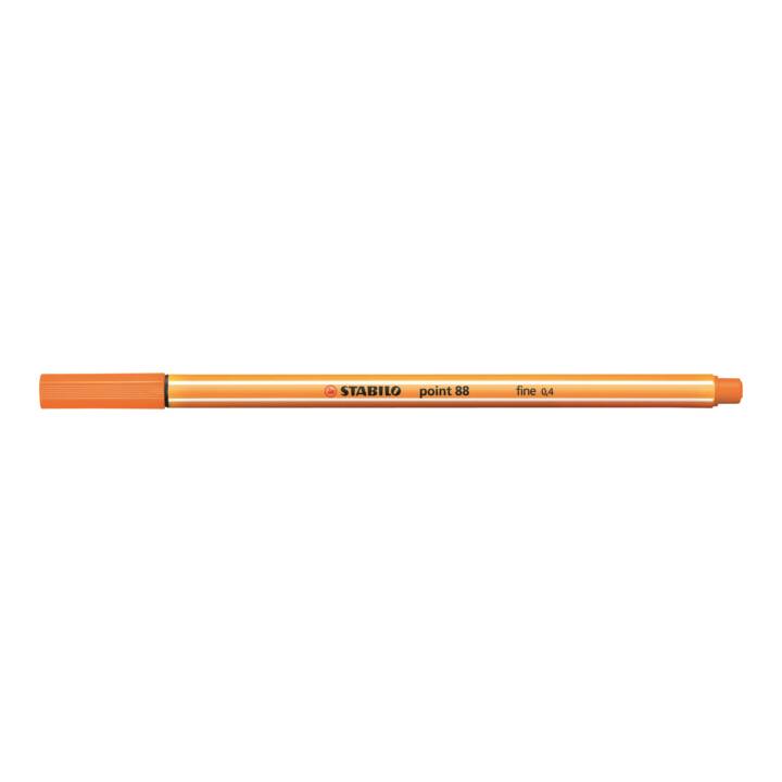 STABILO Point 88 Traceur fin (Orange, 1 pièce)