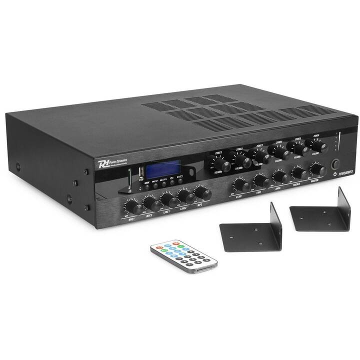 POWER DYNAMICS Pro PDW500 Mpx3 (Amplificateur de stereo, Noir)