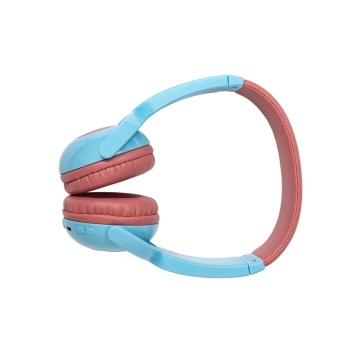 OUR PURE PLANET On-Ear Casque d'écoute pour enfants (PNC, Bluetooth 5.0, Noir, Bleu)