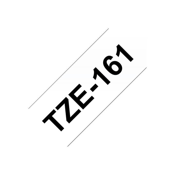BROTHER TZE-161 Schriftband (Schwarz / Transparent, 36 mm)